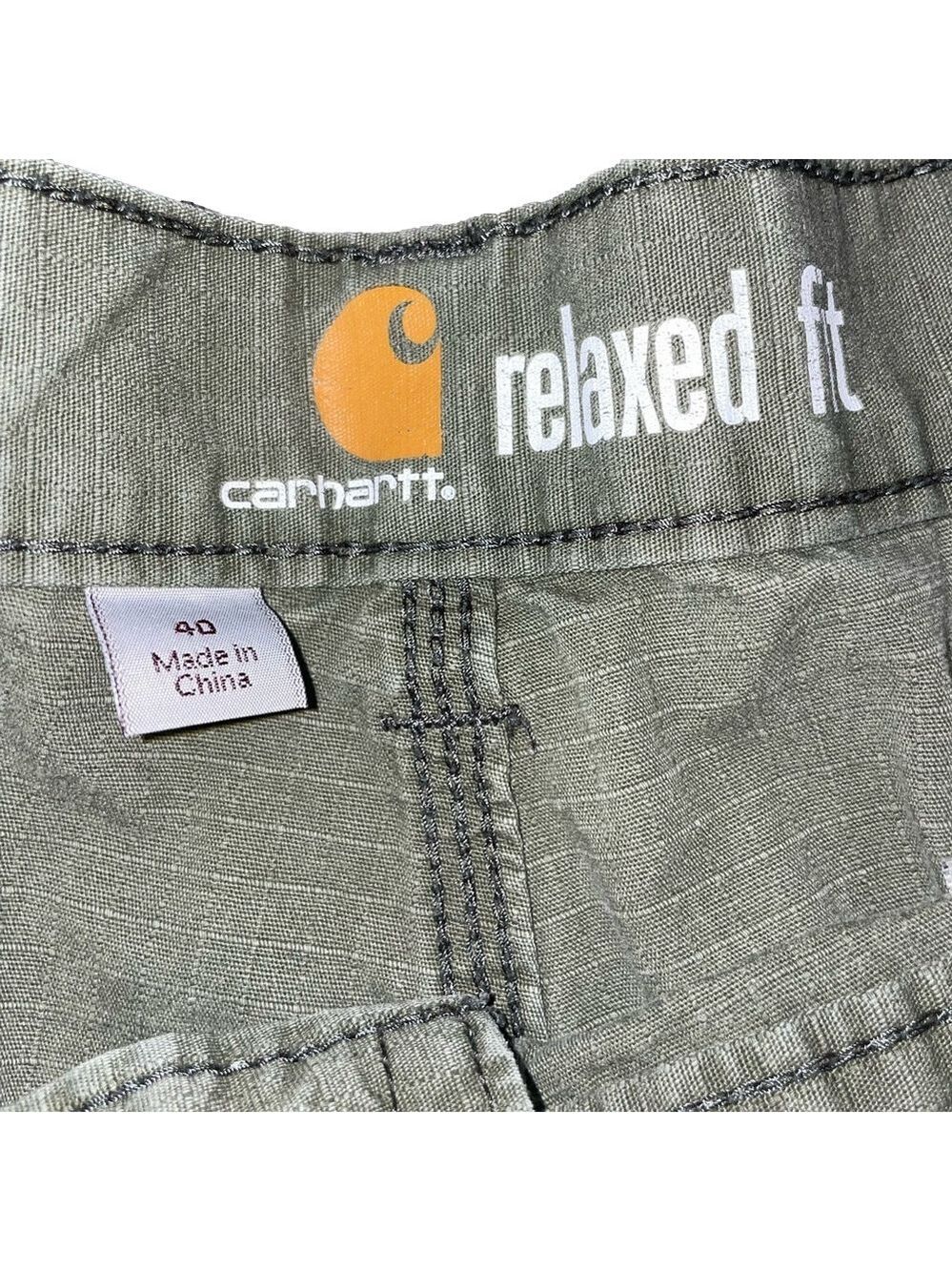 Carhartt Ripstop Shorts Men Size 40 Workwear Relaxed Baggy - Picture 2 of 11